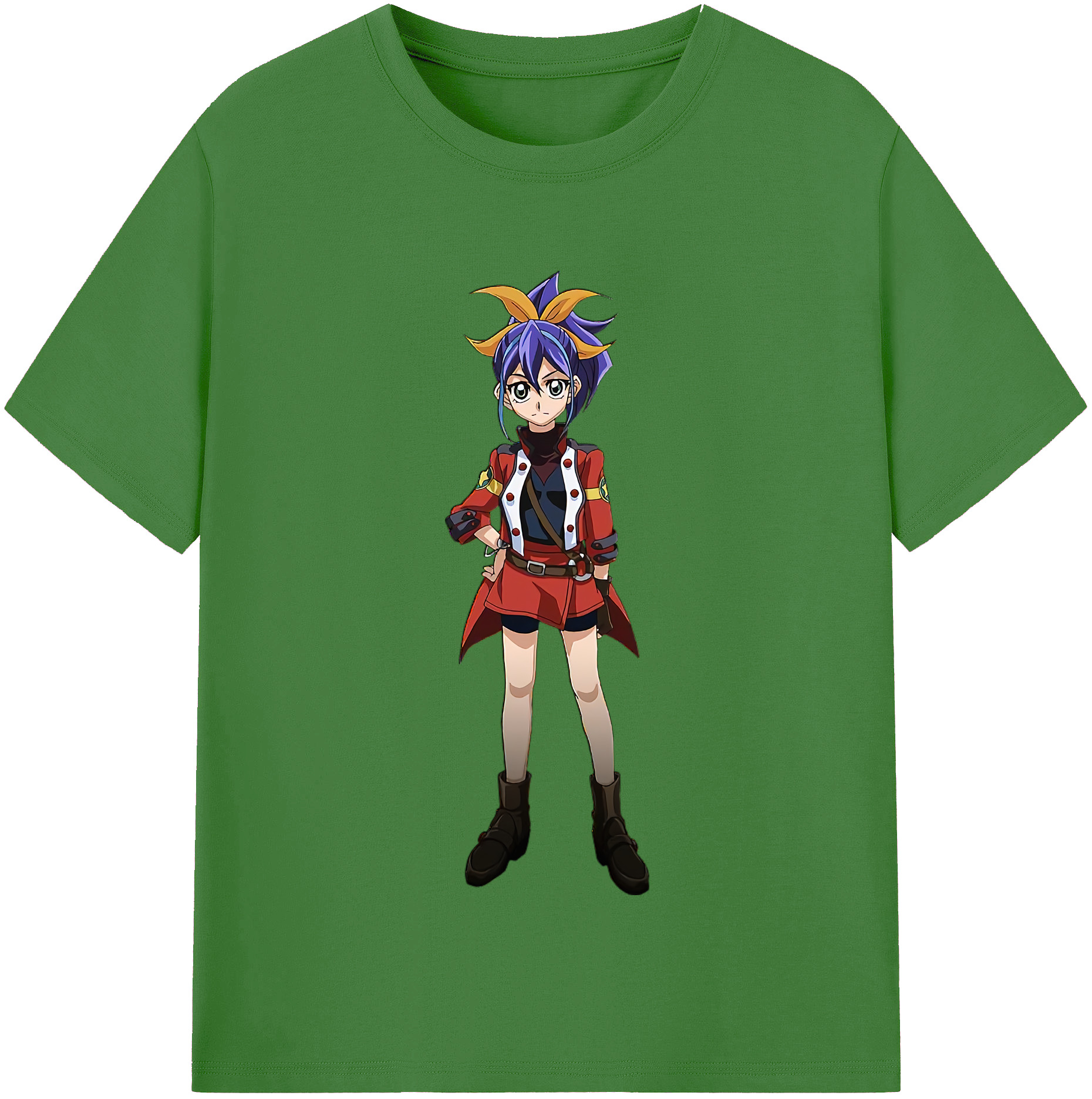 （画像用） 遊☆戯☆王 Yu-Gi-Oh! レディースカジュアルプリントTシャツ（綿100％）